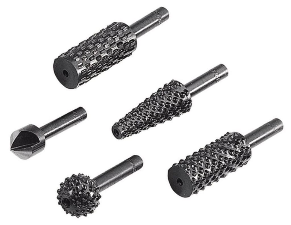 wolfcraft 5-tlg. Raspel-/Versenkbohrer-Set Stahl 2540000 Produktbild 