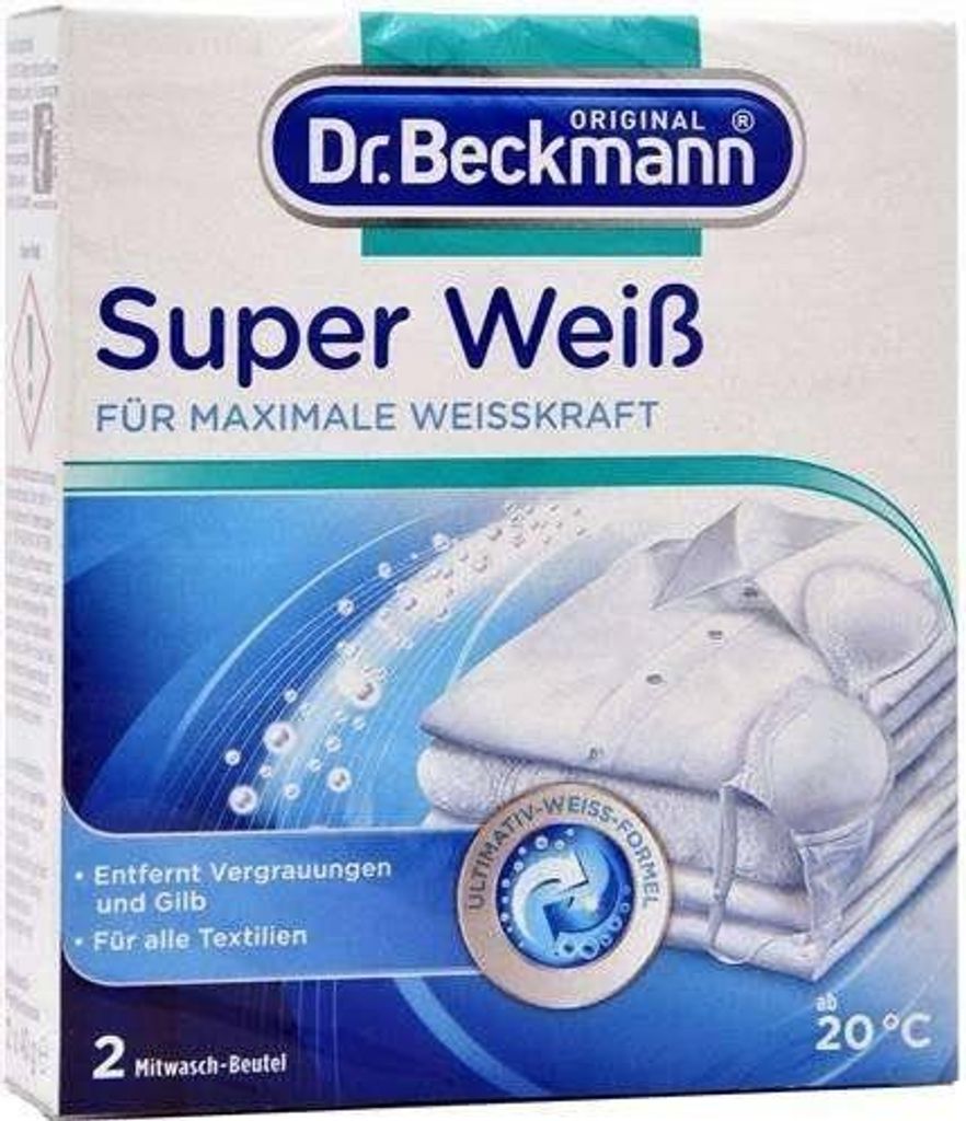 Super Weiß, 2x 40g Beutel, Waschmittel Produktbild 