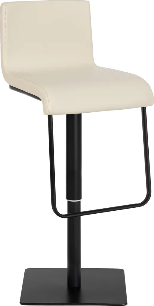 Tabouret de Bar Design Réglable et Pivotant - Modèle Limon CLP Crème
