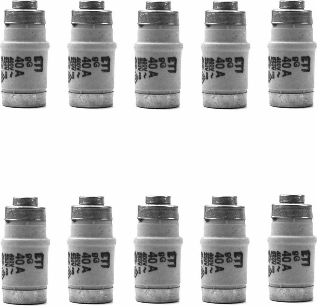10 x fusibles 40A Neozed E18 Cartouche fusible D02 Image du produit 