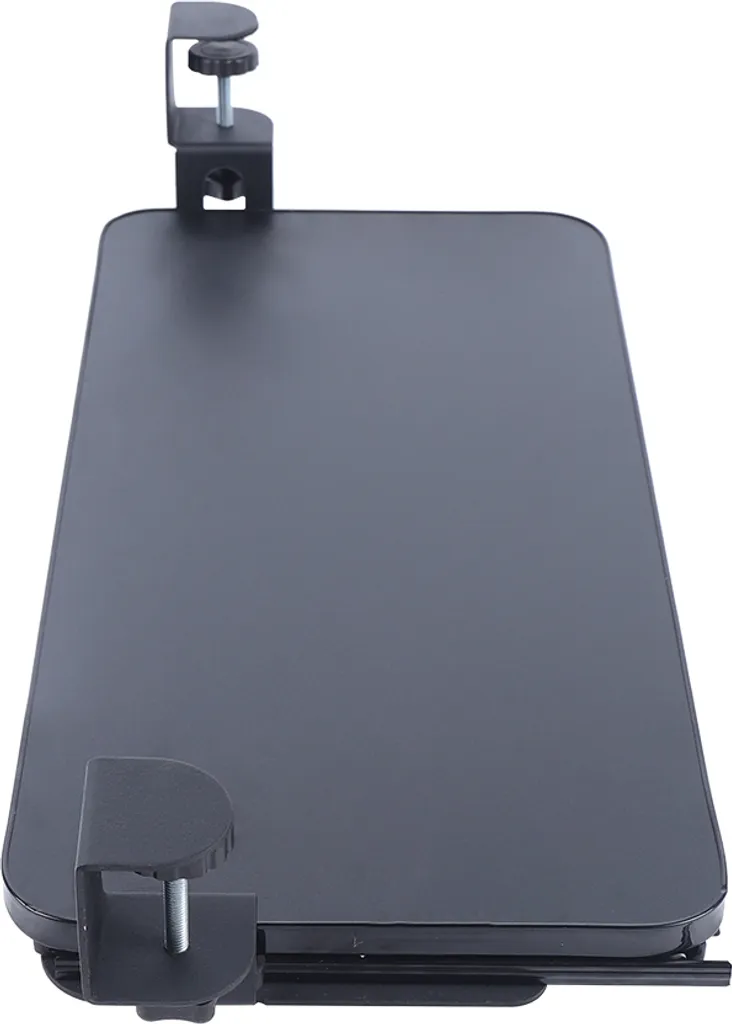 Support Clavier de Bureau Noir Ajustable avec Glissières Fluides et Robustes - 9