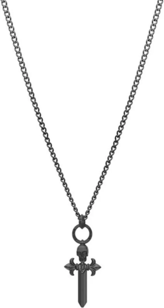 Police Collana Uomo In Acciaio Inox Con Dettaglio Pietra – Gioiello Elegante E Moderno 32025823