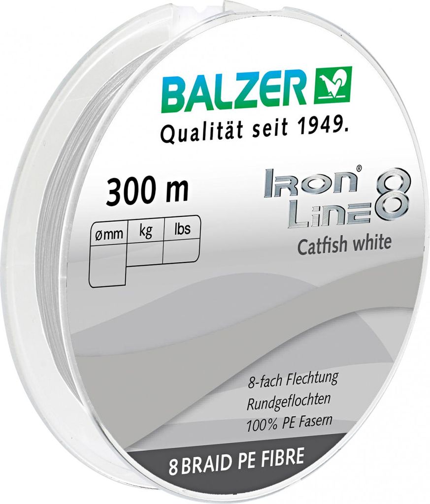 Balzer Angelschnur Iron Line Catfish (weiß, 300 m) Ø mm: 0,60