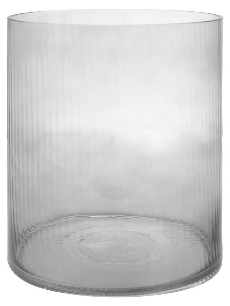 Storefactory Windlicht/Vase RAMSJÖ XL Glas grau | Ø 25x30 Produktbild 