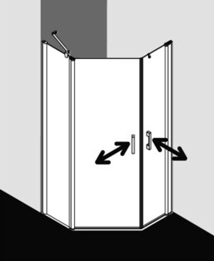 Kermi PE43R09018VZK Fünfeck PEGA 43R 0900x