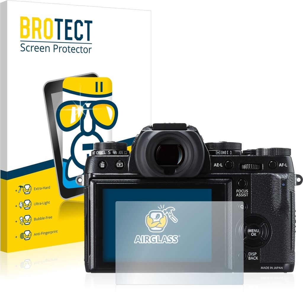BROTECT Schutzglas für Fujifilm X-T1 Schutzfolie Panzer Folie Glas Display Schutz klar