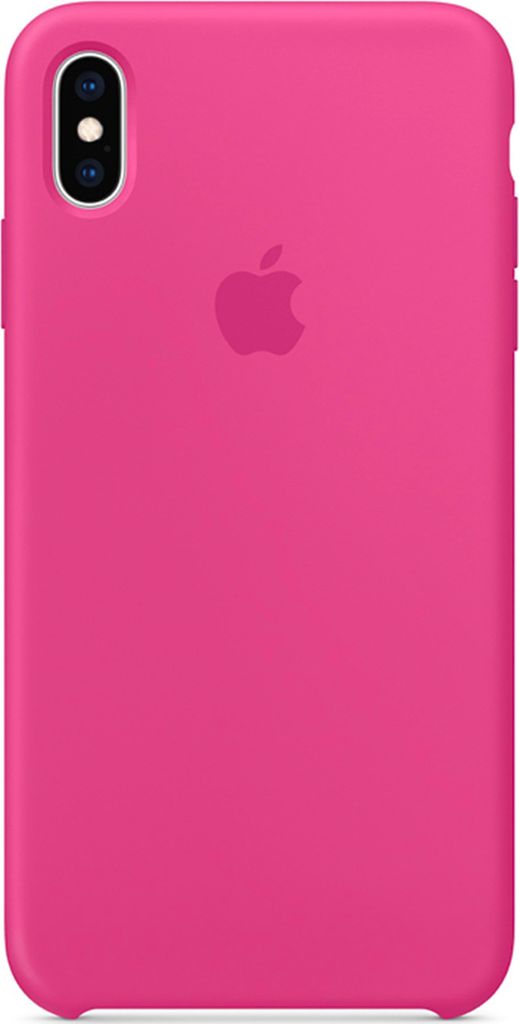 A pink iPhone case with the Apple logo is shown.