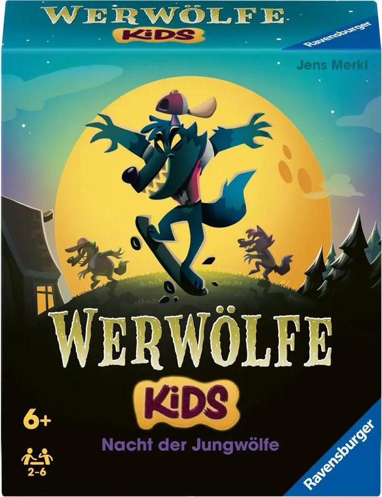 Ravensburger 22692 Werwölfe - Nacht der Jungwölfe, erstes Werwölfe-Spiel für Kinder ab 6 Jahren für 2 bis 6 Spieler