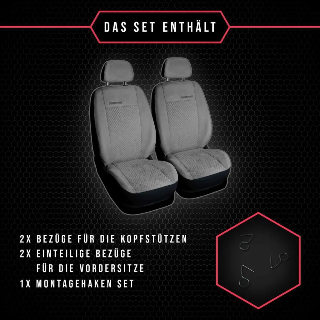 Coprisedili Auto 1+1 Anteriore Peugeot 308 - Universali e Resistenti - 7