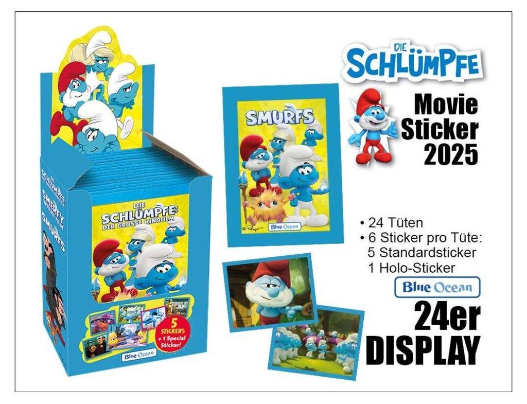 Die Schlümpfe - Movie 2025 Sticker - 24er DISPLAY