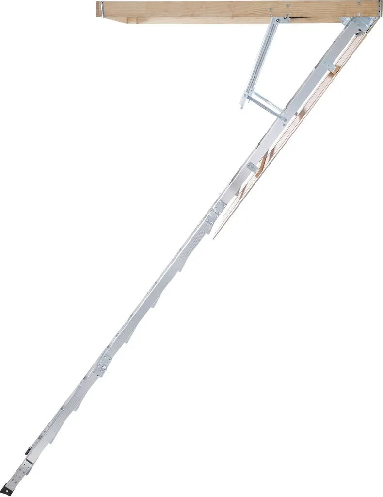 Escabeau de grenier pliable aluminium - Solution gain de place plafond - 11
