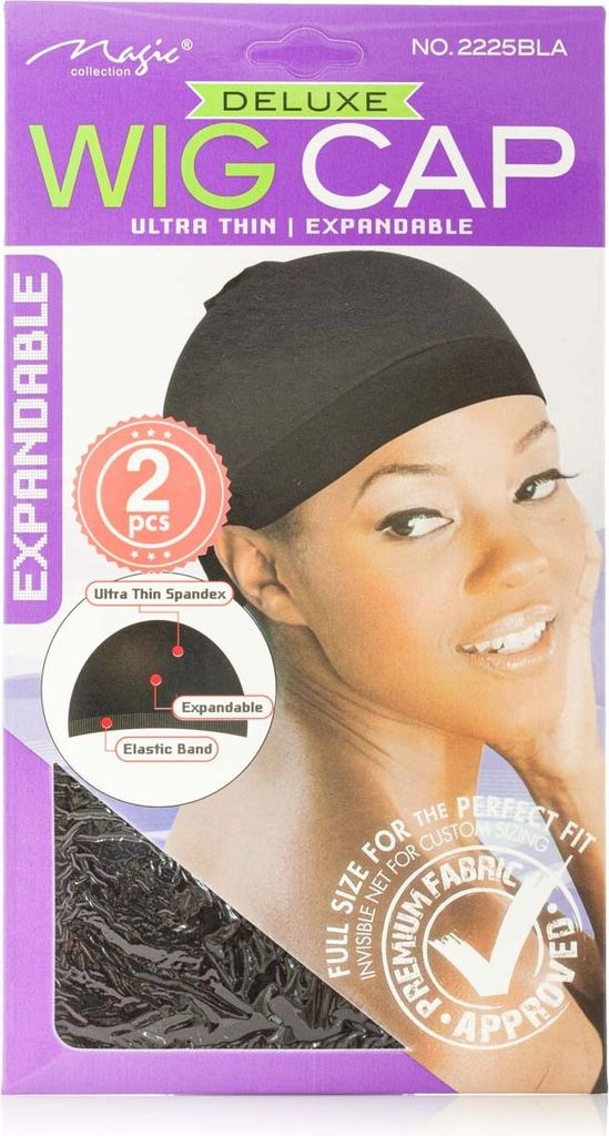 Wig Cap (2pcs, 2 Stück) (Black, Schwarz) Produktbild 