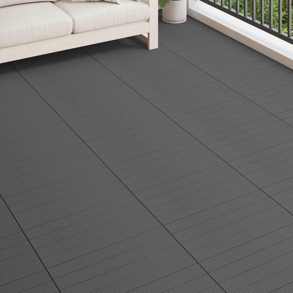 Terrassenfliese - VIDAXL - 6 pcs - Grau 60 x 30 cm WPC