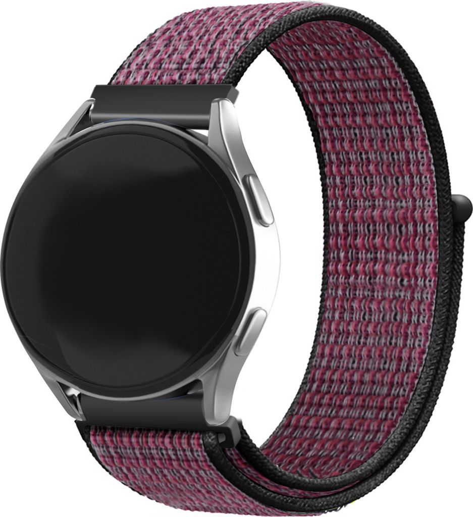 Strap-it Samsung Galaxy Watch 6 Classic 43mm Nylon Armband (Beere)