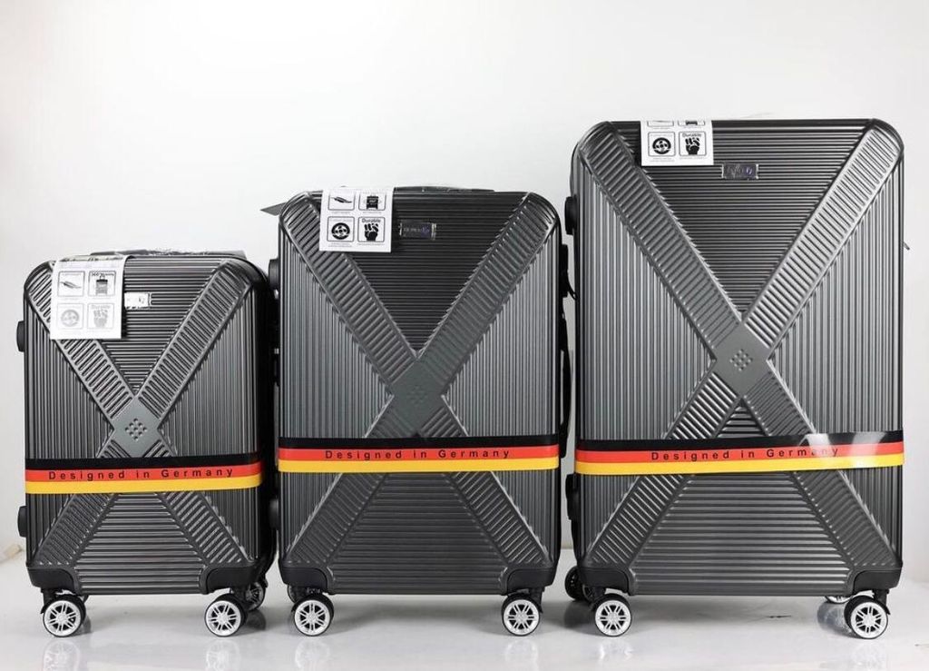 Heuer "NICK" Reisekoffer, Hartschalenkoffer, ABS-Material. SET