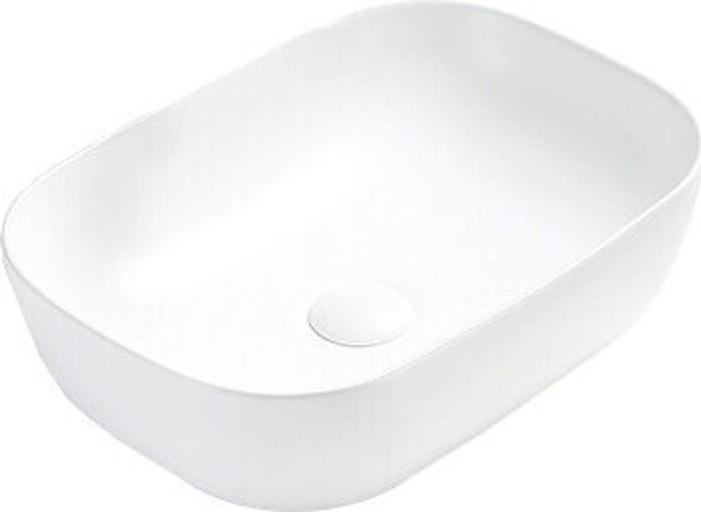 Mexen Rita Aufsatzwaschbecken 45 x 32 cm, Weiß matt - Produktbild 