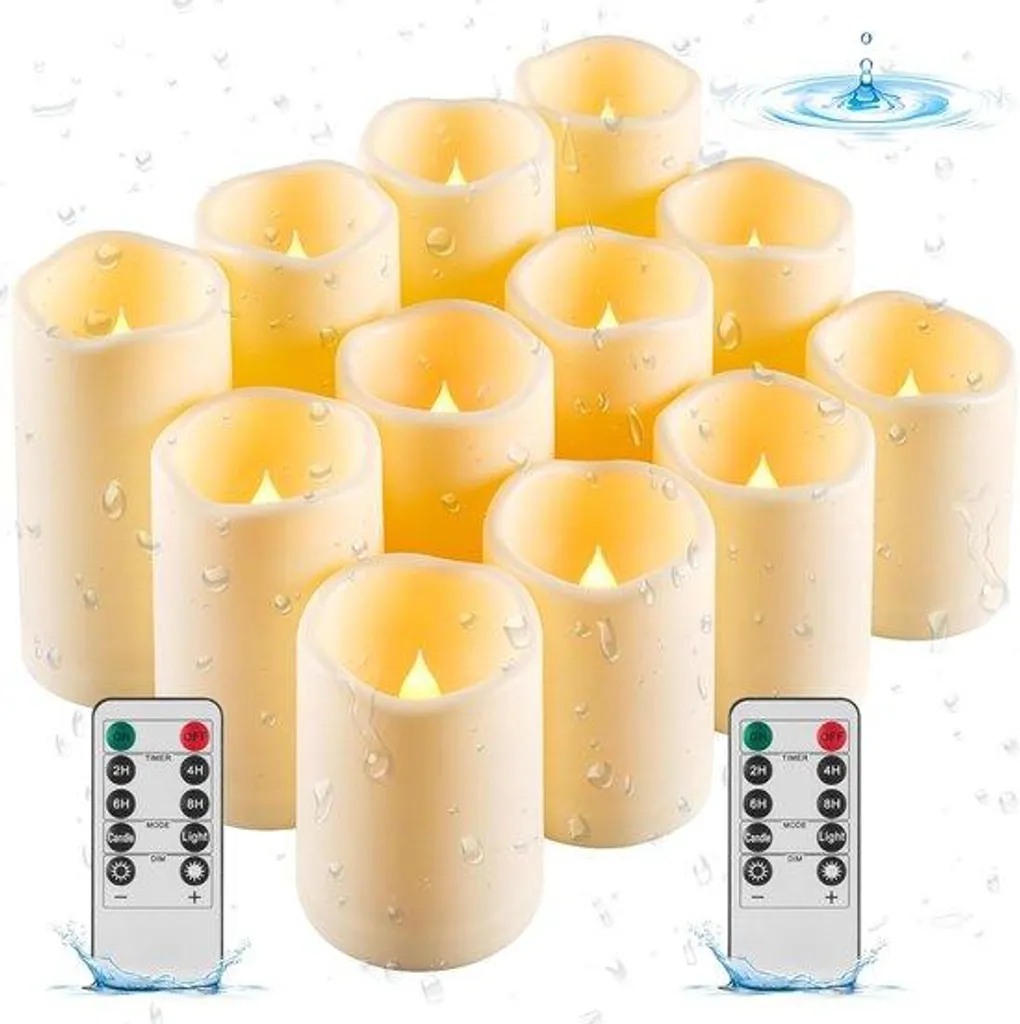 Bougies LED étanches avec télécommande : finie la corvée d'allumage