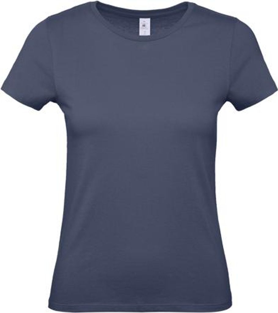 Damen-T-Shirt, Kurzarm - B&C #E150/W - denim - Größe L