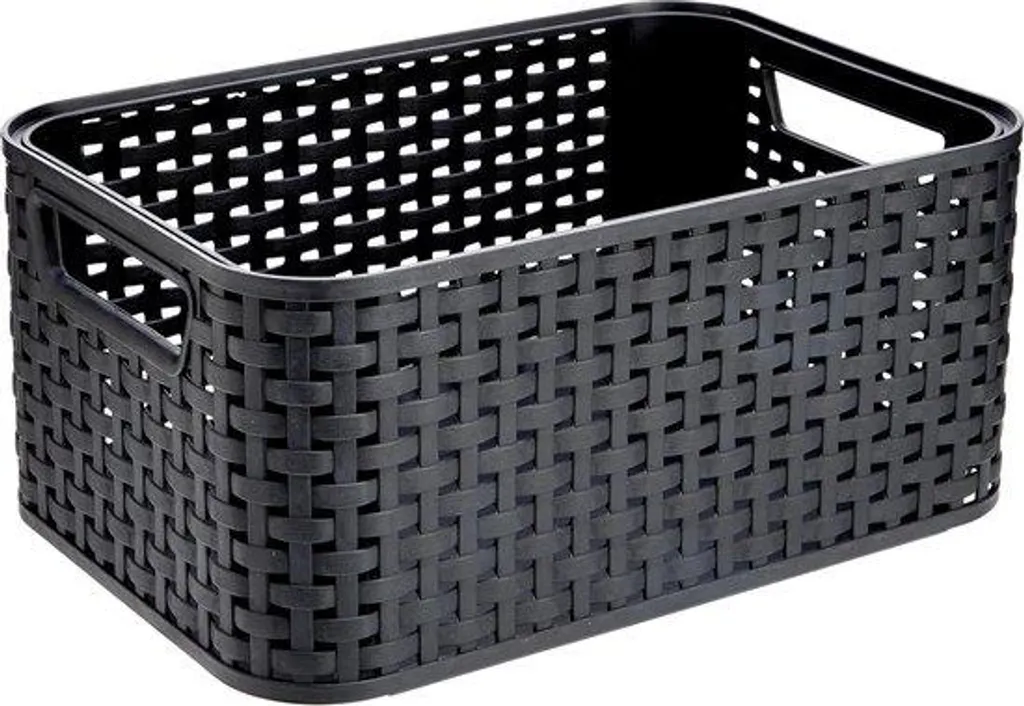 Panier de marché anthracite idéal pour vos courses de proximité et vrac