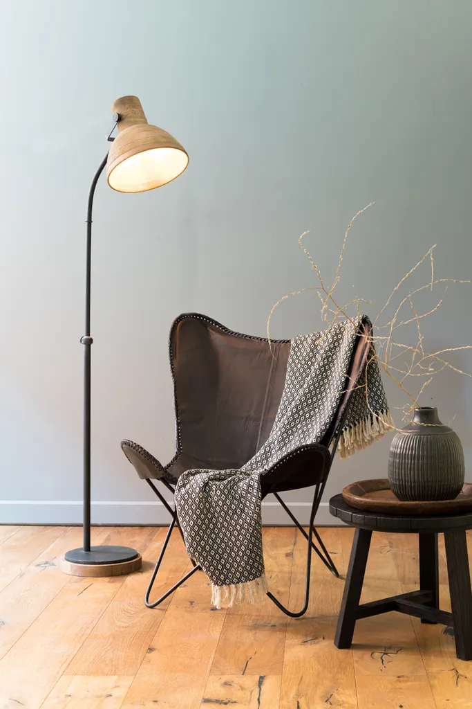 Lampadaire Imbert Métal Marron : Solution Éclairage Lecture Anti-Reflet