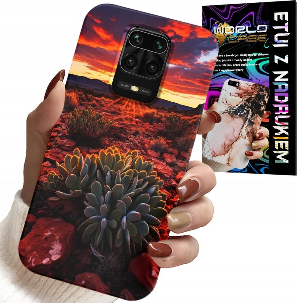 Fall Für Xiaomi Note 9 Pro / 9S - Mexikanischen Wüste Ansichten Fall + Glas