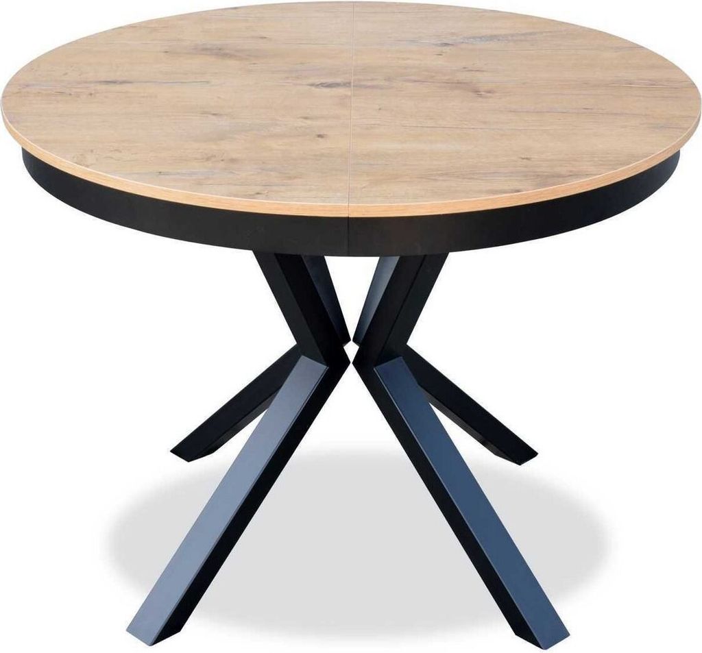 Esszimmer Esstisch Braun Runder Holz Design JVmoebel