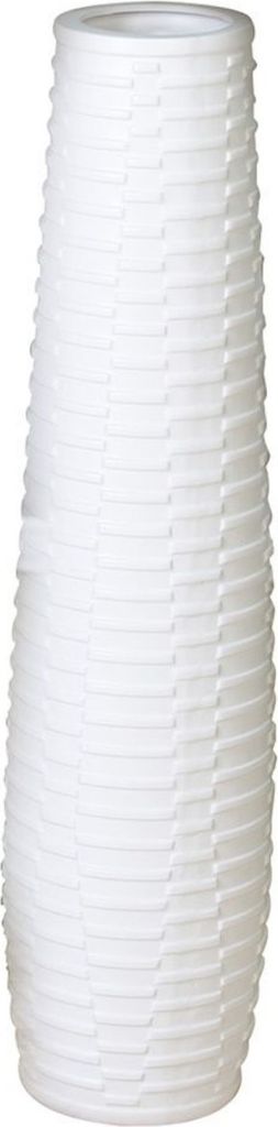 Gilde Vase, "Catania", Keramik, weiß, VE 1, H. 75 cm, D. 18 Zdjęcie produktu 