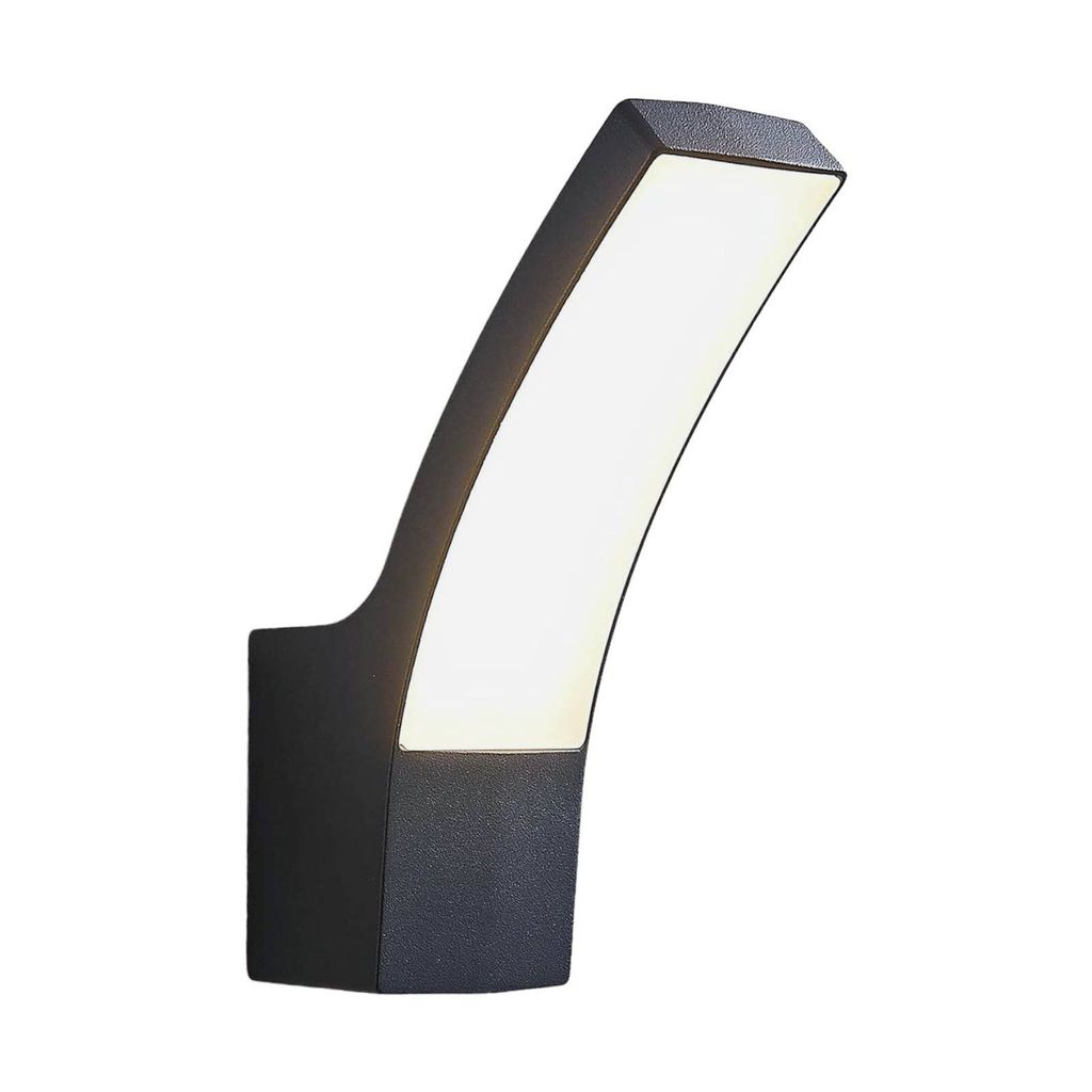 Lindby LED-Außenwandlampe Ilvita, anthrazit, Metall, IP54 Produktbild 