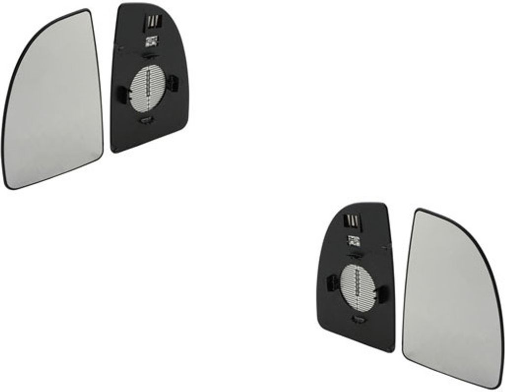 Johns, Spiegel Glas Oben Links & Rechts Set passend für Fiat Ducato 244 04/02- m Träger 71716702 00008151ET 8151ET