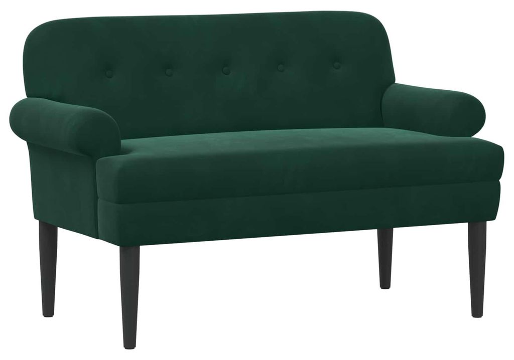 vidaXL Canapé deux places avec capitonnage boutonné, vert Image du produit 
