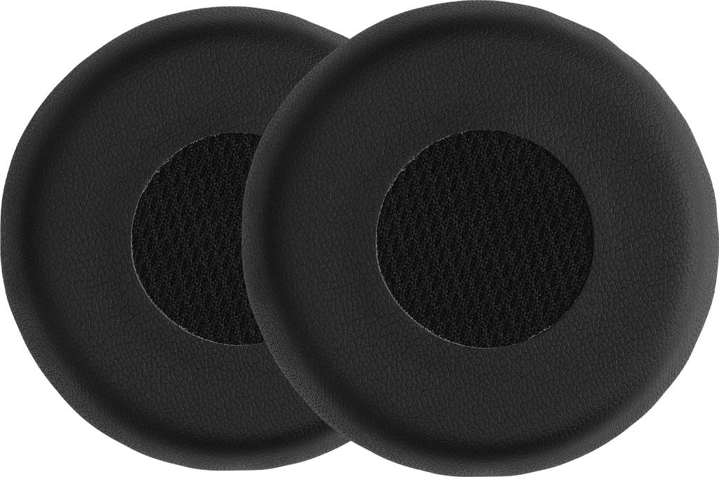 kwmobile 2x Ohrpolster kompatibel mit Jabra Evolve 2 75 Polster - Kopfhörer Polster aus Kunstleder für Over Ear Headphones