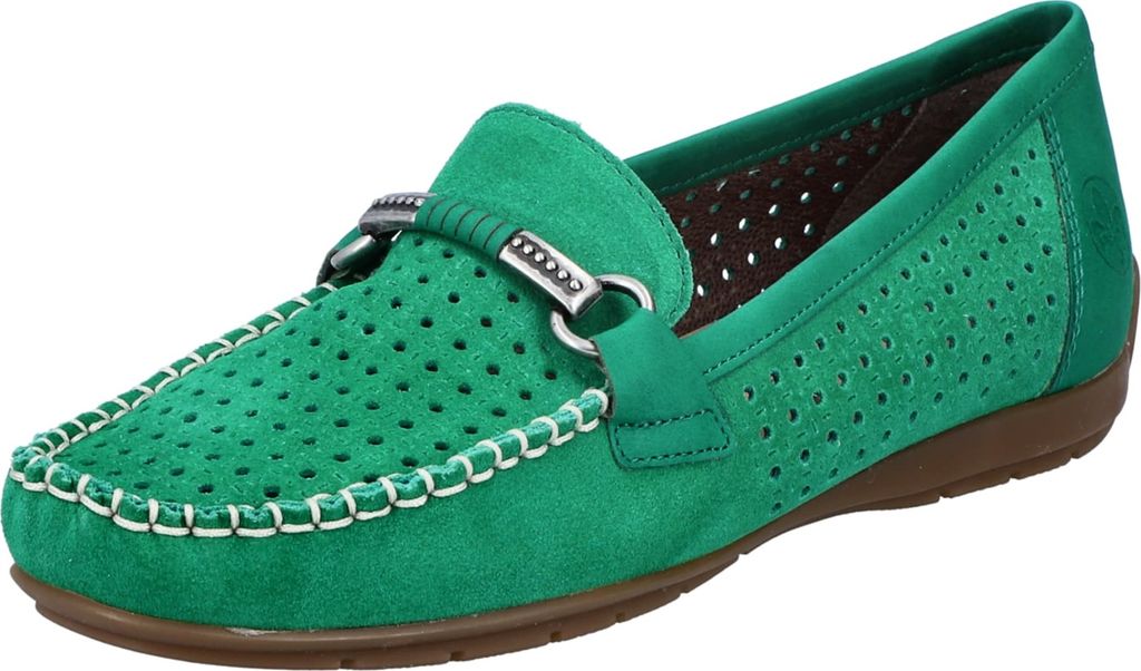 Rieker Klassische Slipper Damen 31373839313231 Grün 38 EU