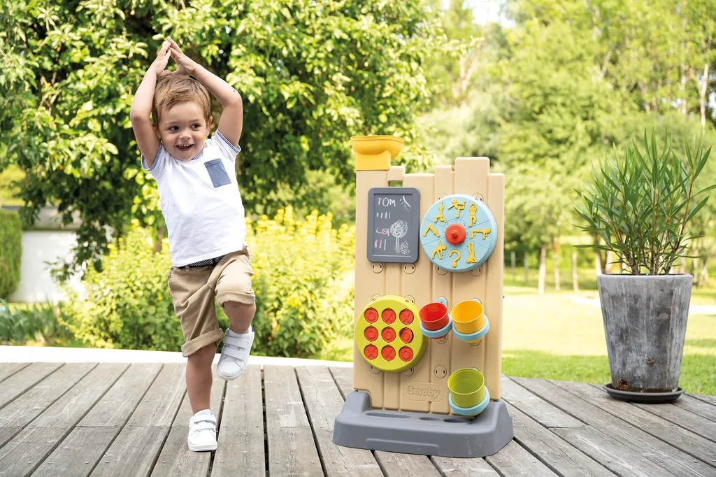 Mur d'activités Smoby traité anti-UV avec circuit d'eau modulable - 4