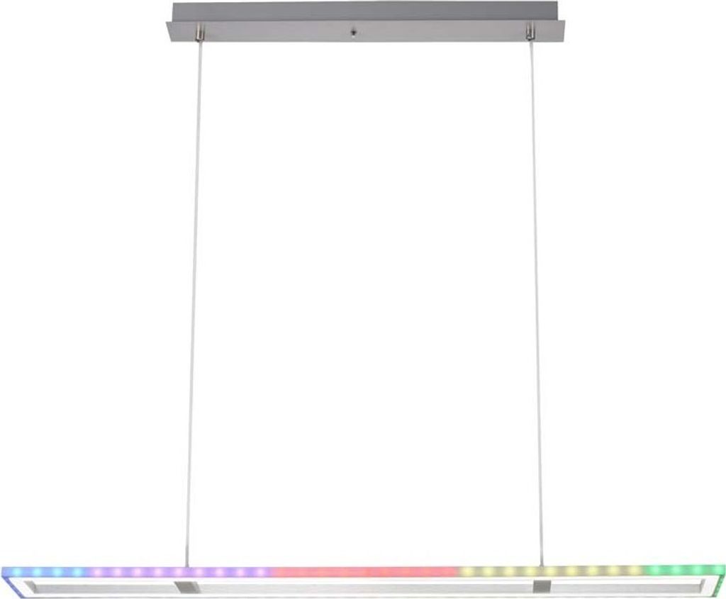 LED Pendelleuchte, dimmbar, Fernbedienung, H 120 cm