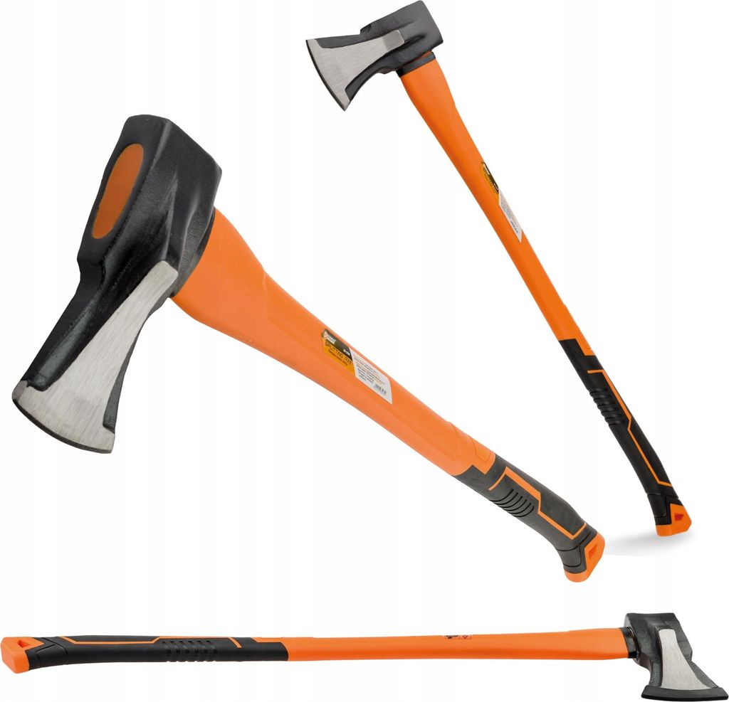 Fiberglas-Spaltaxt 2000 g mit Spaltkeil aus Glasfaser. 900 mm, 50 HRc