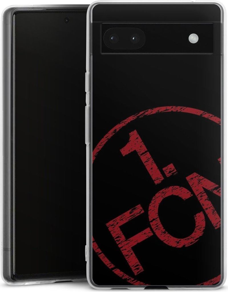 DeinDesign Handyhülle für Google Pixel 6a Silikon Hülle Case Smartphone Schutzhülle 1. FCN Fanartikel Textur