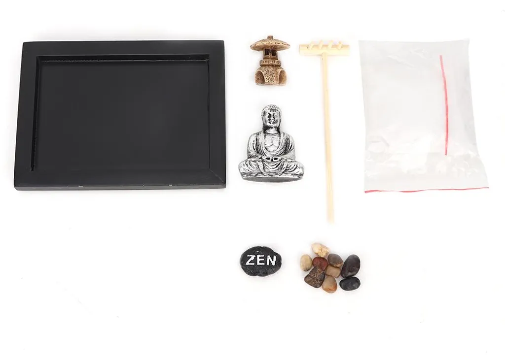 Déco de bureau zen : fini le stress avec ce jardin Bouddha en bois