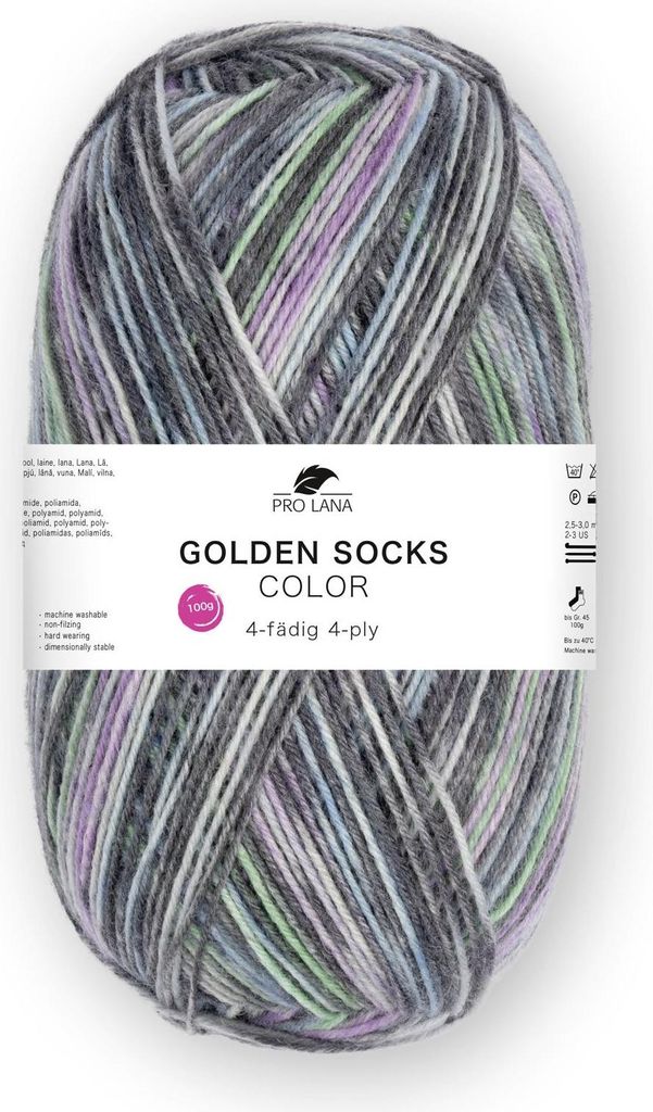 Pro Lana GOLDEN SOCKS color 100 g 4-fach Sockenwolle 420 Produktbild 