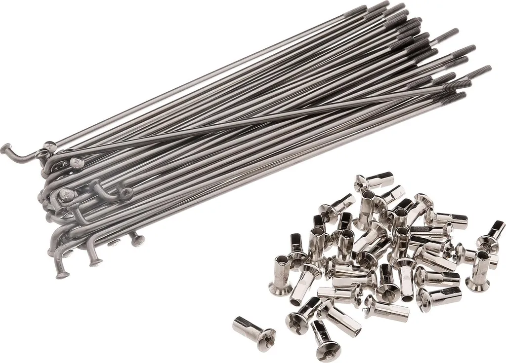 Jeu de rayons de roue 200mm en inox M4 pour restauration de BK350