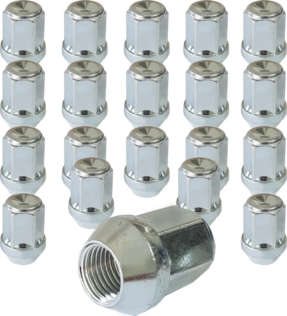 20 Dadi Ruota 1/2-20 UNF 60° Conico Chiuso SW19 per Jeep e Cadillac