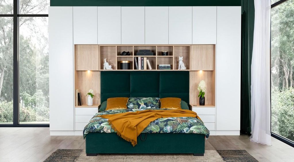 Casa Padrino Luxus Schlafzimmer Möbel Set Matt Weiß / Produktbild 