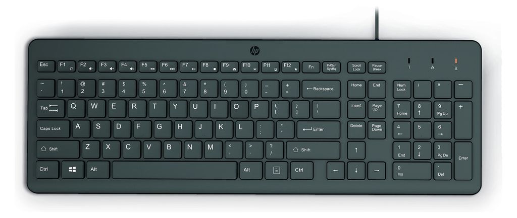 HP 150 - Tastatur - Deutsch - Schwarz - für Victus by HP Laptop 15, 16, Laptop 14, 15, 15s, Pavilion Plus Laptop 14