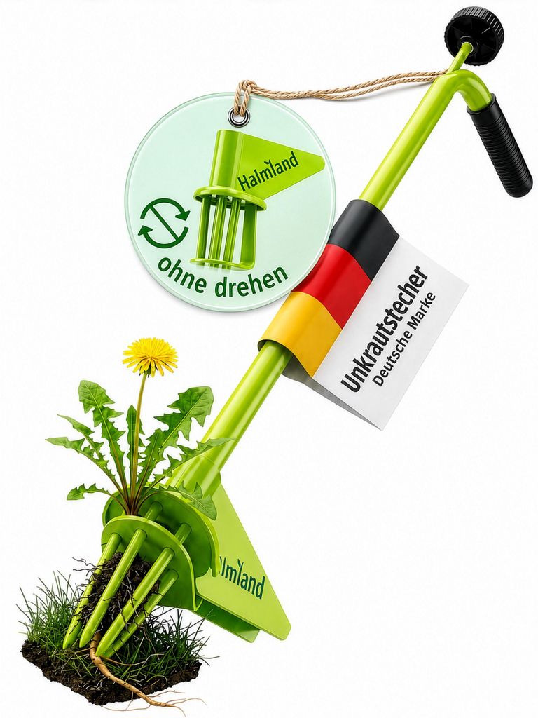 Profi Unkrautstecher mit Stiel | aus Massivstahl – Produktbild 