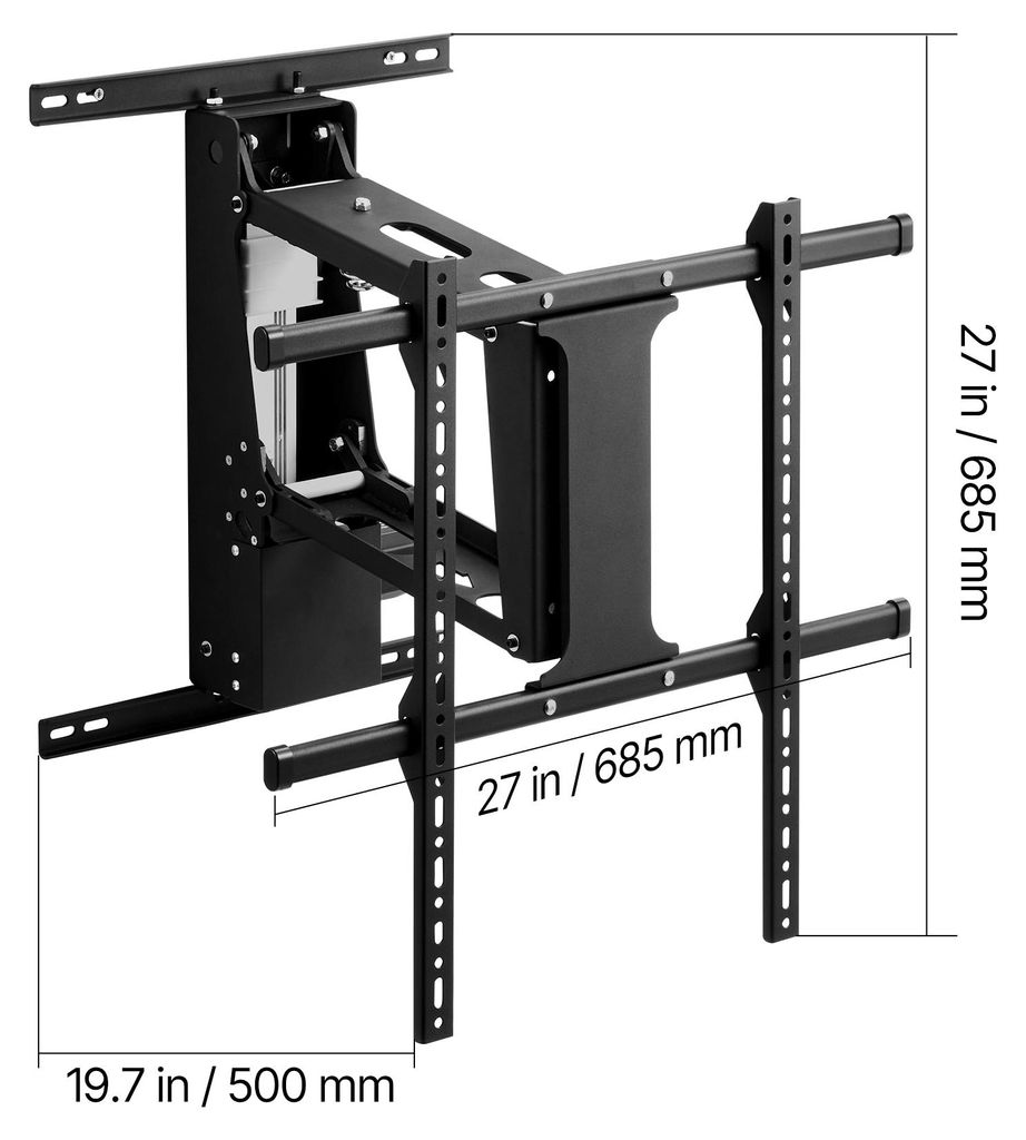 Support TV - Maclean - MC-866 - Réglable en hauteur - Charge max 50kg - VESA 600x400