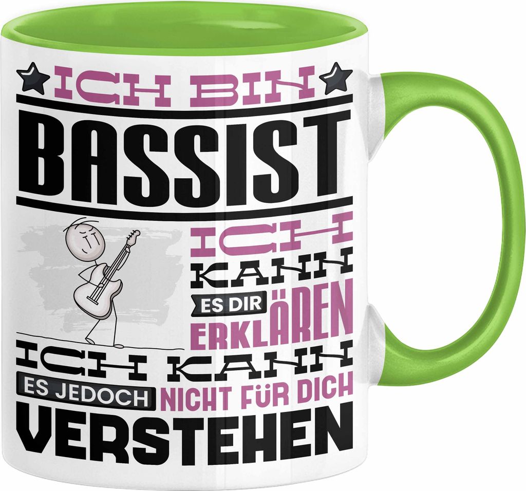 Bassist Geschenk Kaffee-Tasse Geschenkidee für Bassist Ich Produktbild 