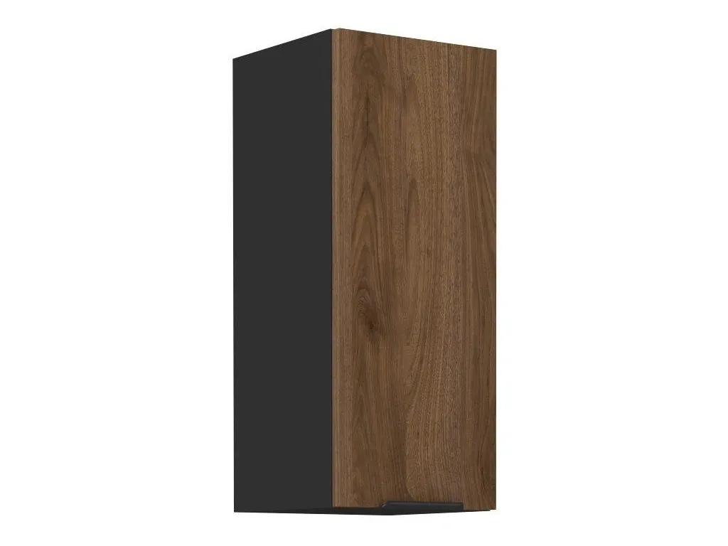Modulo Cucina TOVA 30cm - Soluzione Pensile Noce Okapi e Nero Matt