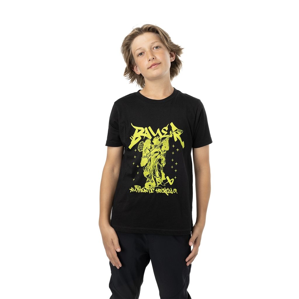 T-Shirt Bauer St. Hockey schwarz/limetten grün Junior M