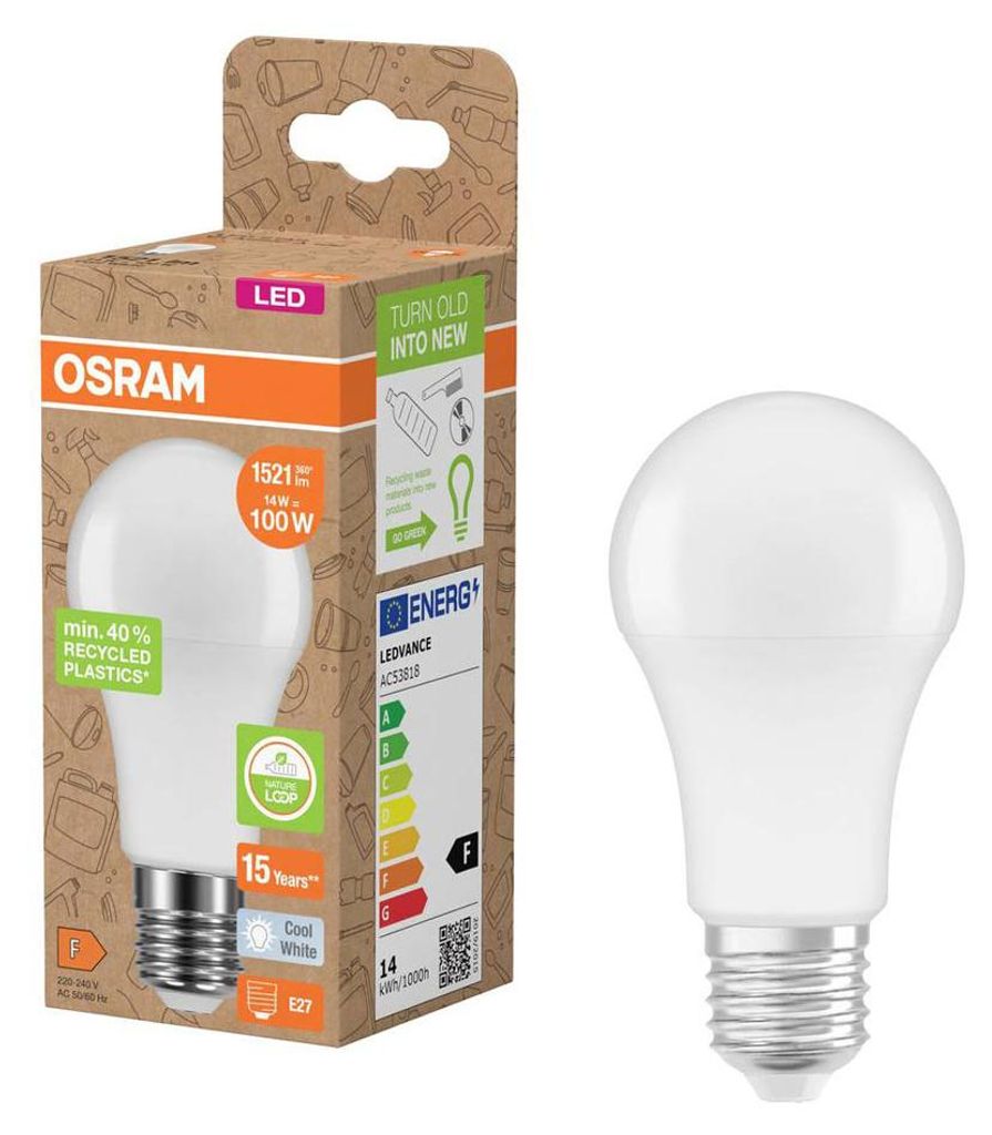 Osram 4058075831902 LED bulb Cool white 4000 K 14 W E27 F Image du produit 