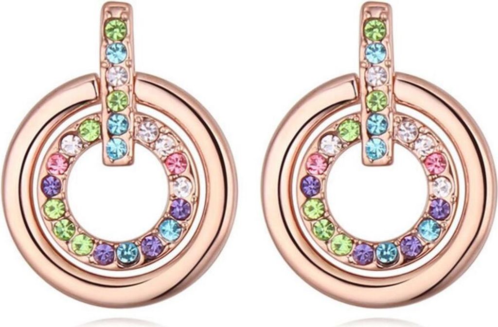 Ohrstecker Sweets Rosegold aus Messing Damen