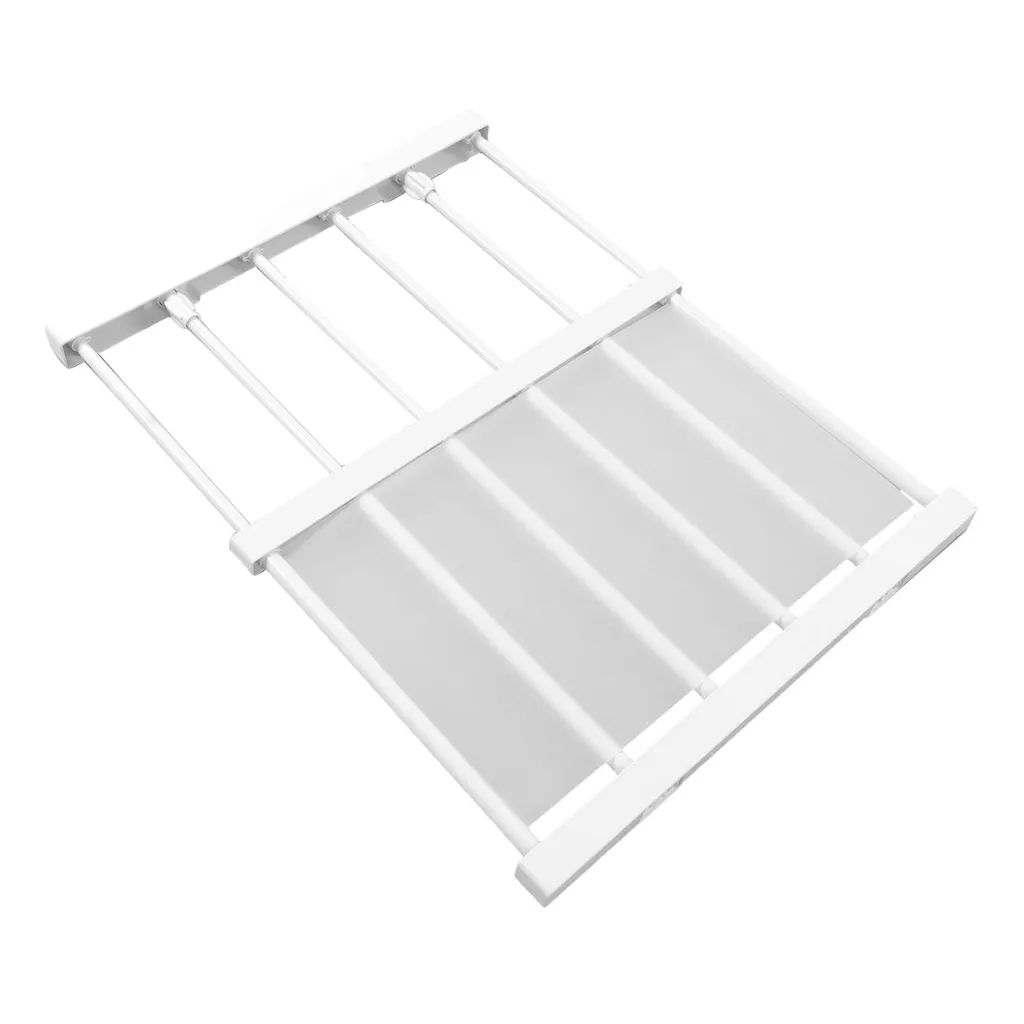Étagère tendue pour placard télescopique blanche en acier 30-45 cm
